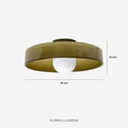 Lina Round Glass Pendant Light