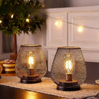 Mesh Cage Battery Table Lamp