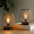 Mesh Cage Battery Table Lamp