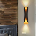 Black and Gold Curl Wall Sconce