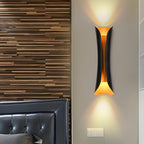 Black and Gold Curl Wall Sconce