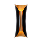 Black and Gold Curl Wall Sconce