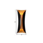 Black and Gold Curl Wall Sconce