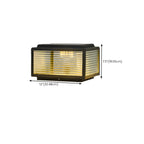 Solar Glass Cube Post Light
