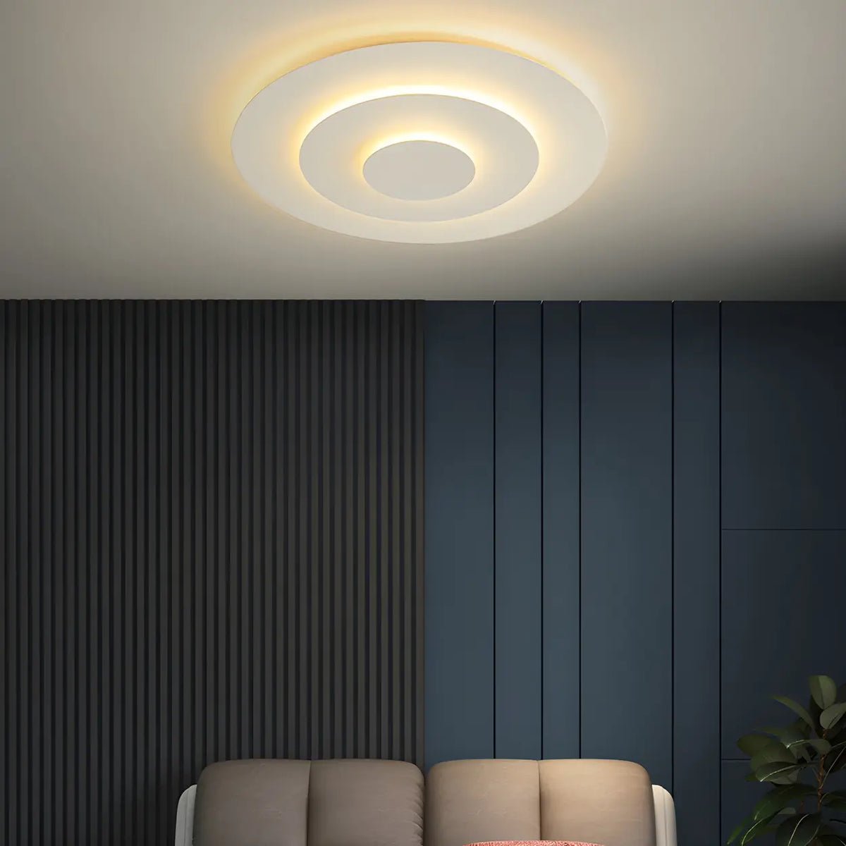 Tiered LED Flush Mount Light