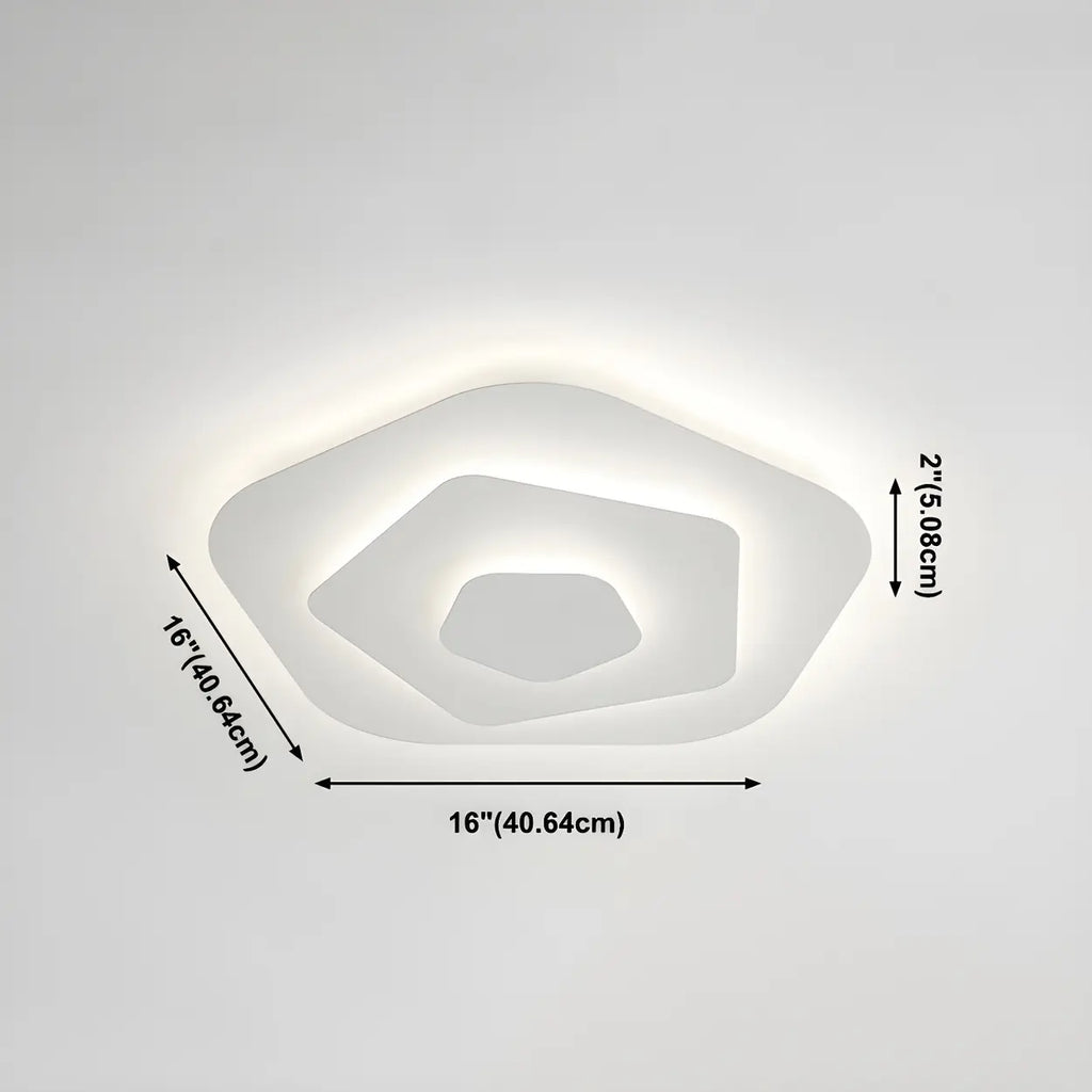 Tiered LED Flush Mount Light