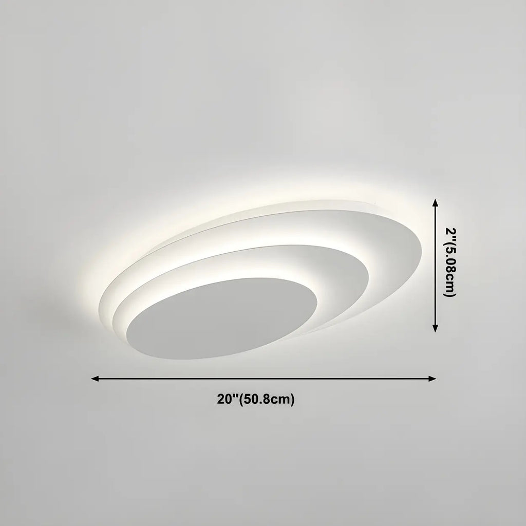 Tiered LED Flush Mount Light