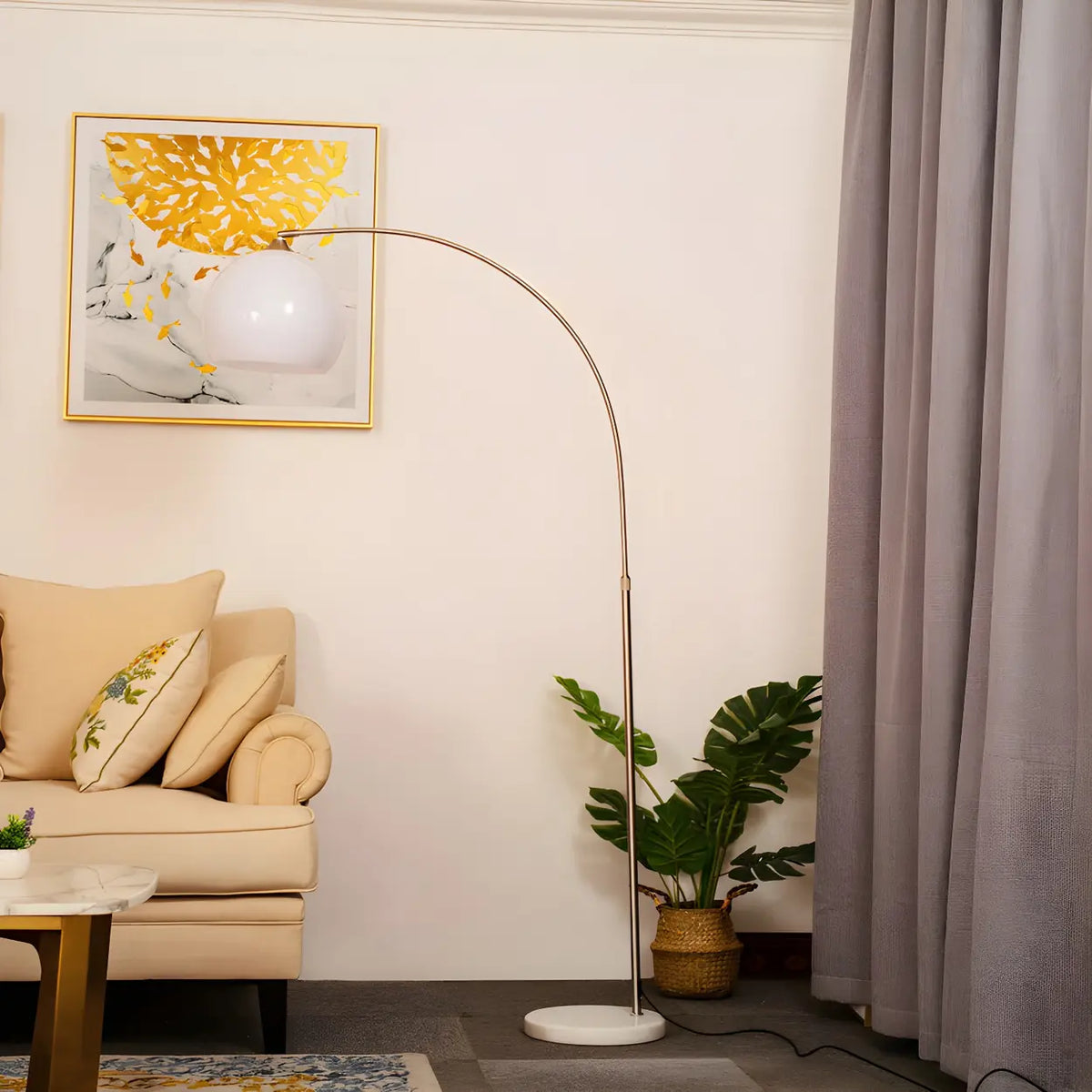 Arched Dome LED Floor Lamp
