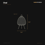 Oval Paper Table Lamp