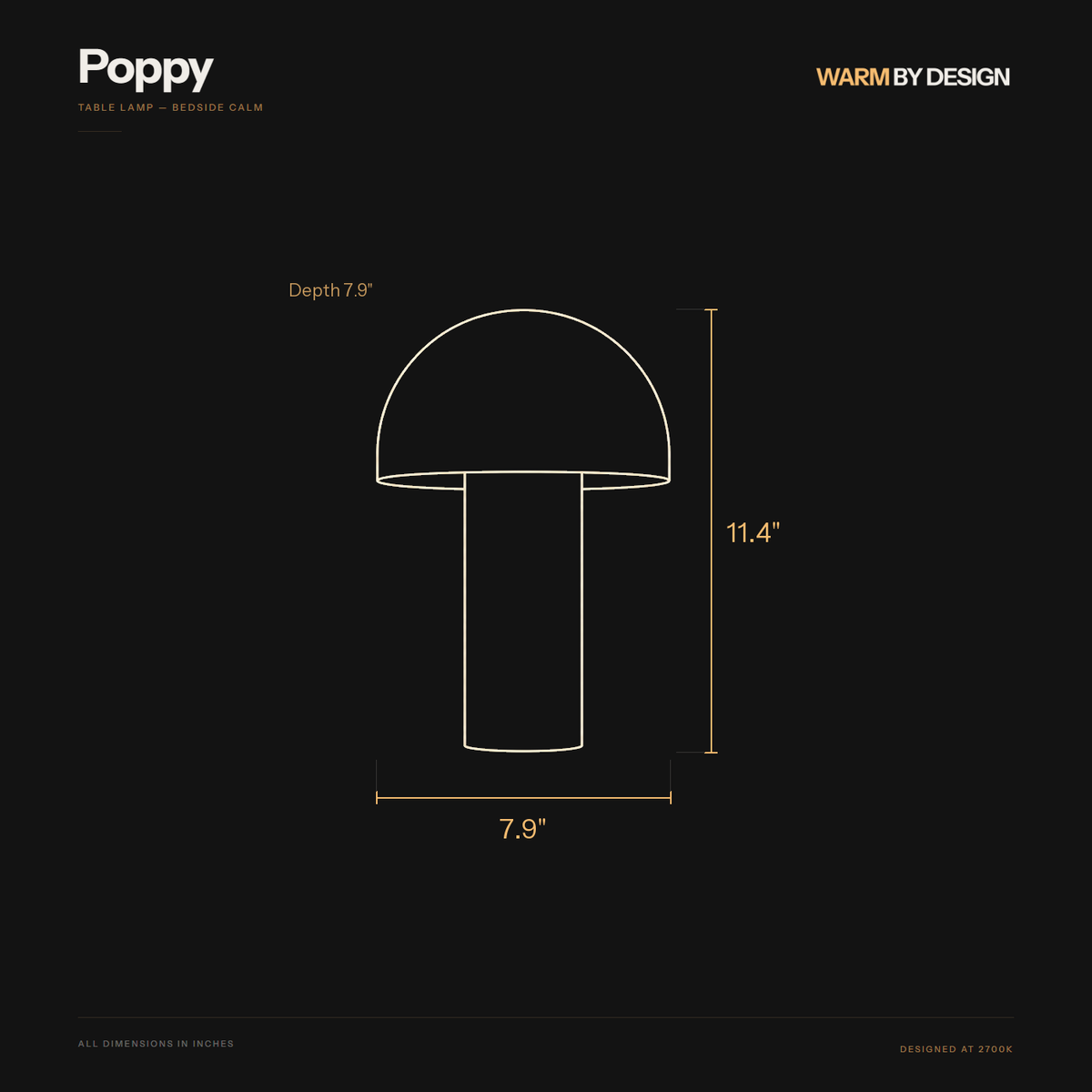 Poppy Metal Table Lamp