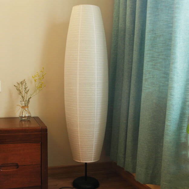 Rice Paper Column Floor Lamp