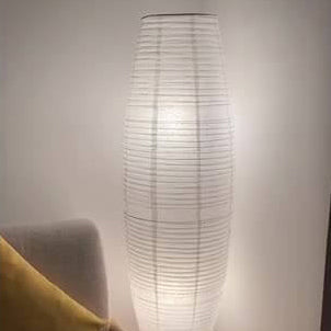 Rice Paper Column Floor Lamp