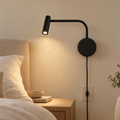 Rizo Reading Plug In Wall Lamp - Black - Lapa Living Hero