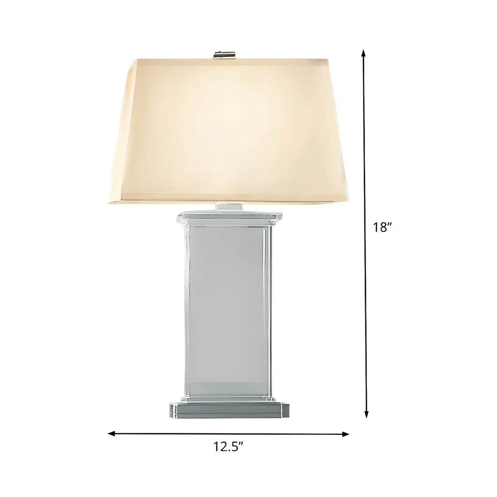 Crystal Fabric Table Lamp