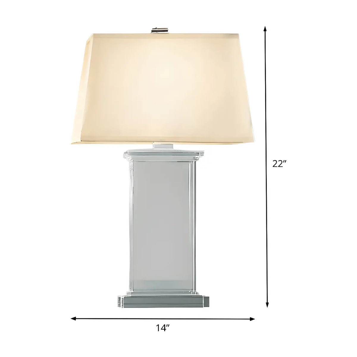 Crystal Fabric Table Lamp