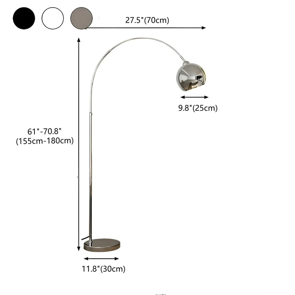 Chrome Arc Floor Lamp