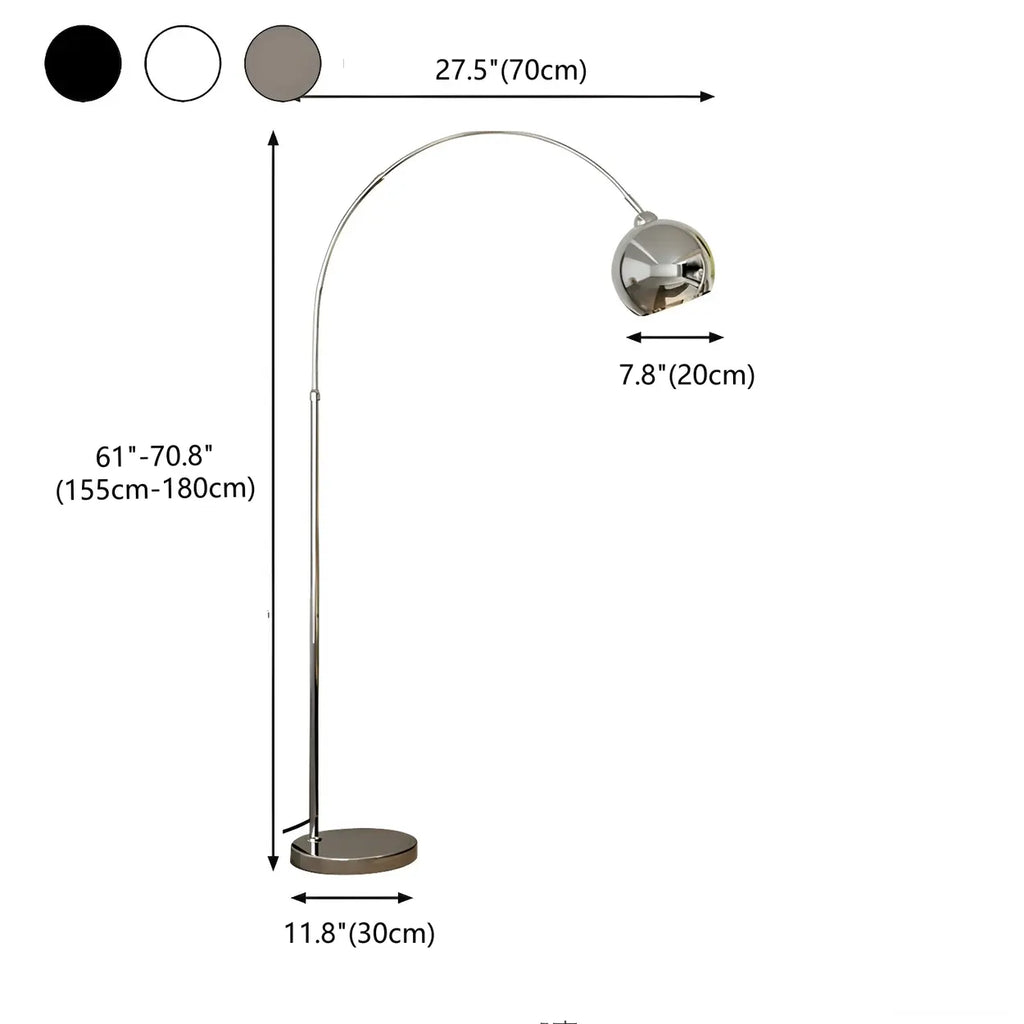 Chrome Arc Floor Lamp
