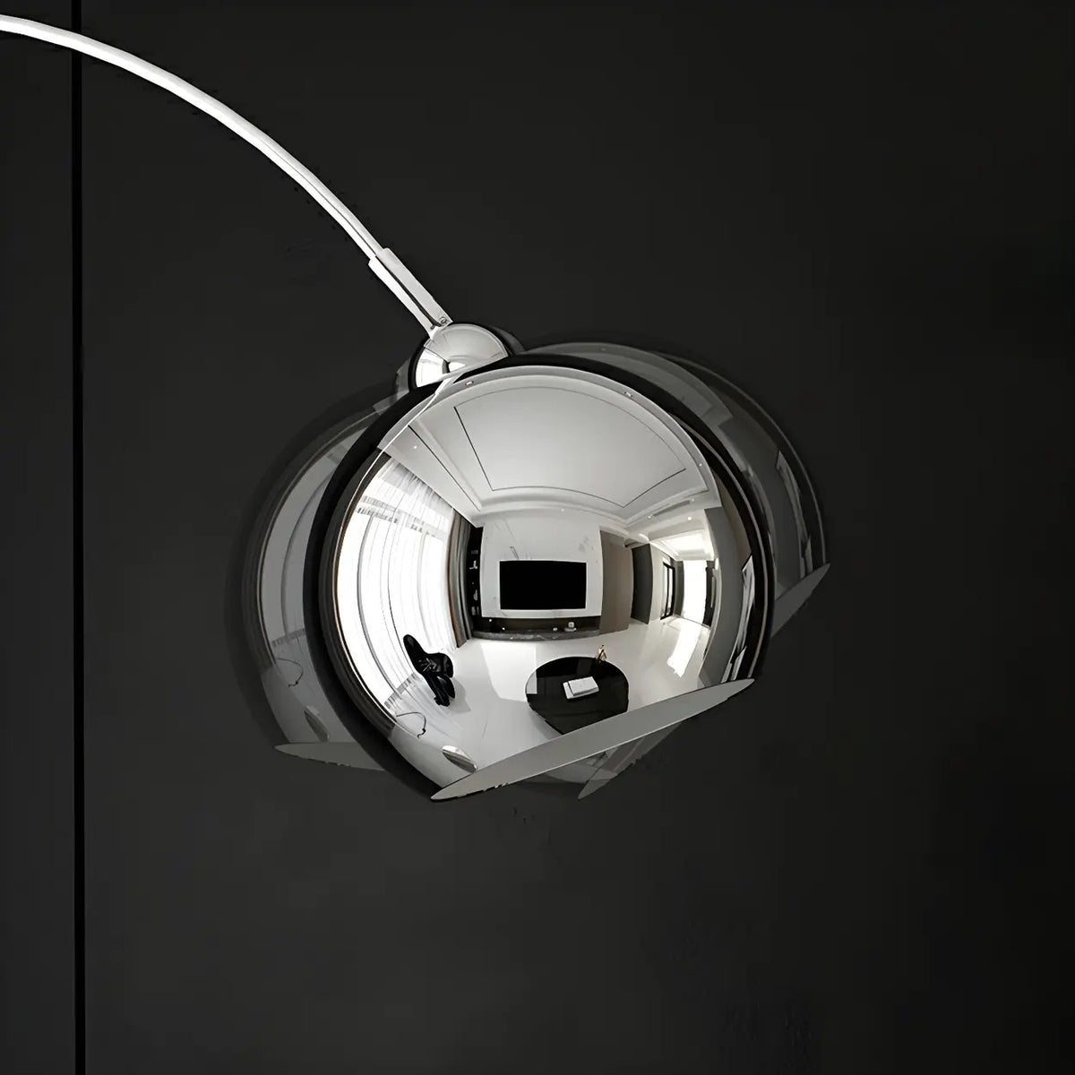 Chrome Arc Floor Lamp
