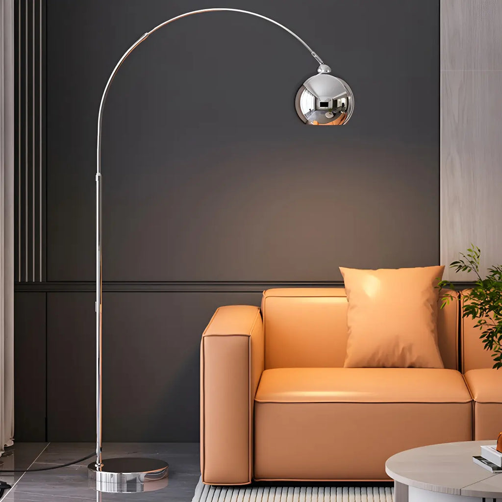 Chrome Arc Floor Lamp