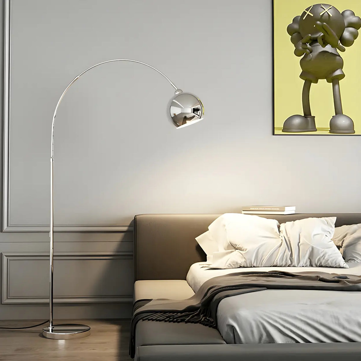Chrome Arc Floor Lamp