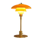 Layered Glass Umbrella Table Lamp