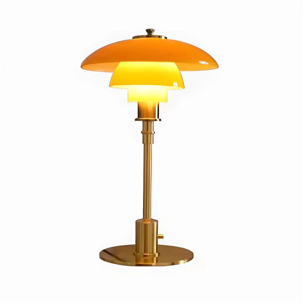 Layered Glass Umbrella Table Lamp