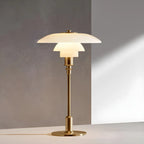 Multi-Layer Glass Umbrella Table Lamp