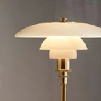 Multi-Layer Glass Umbrella Table Lamp