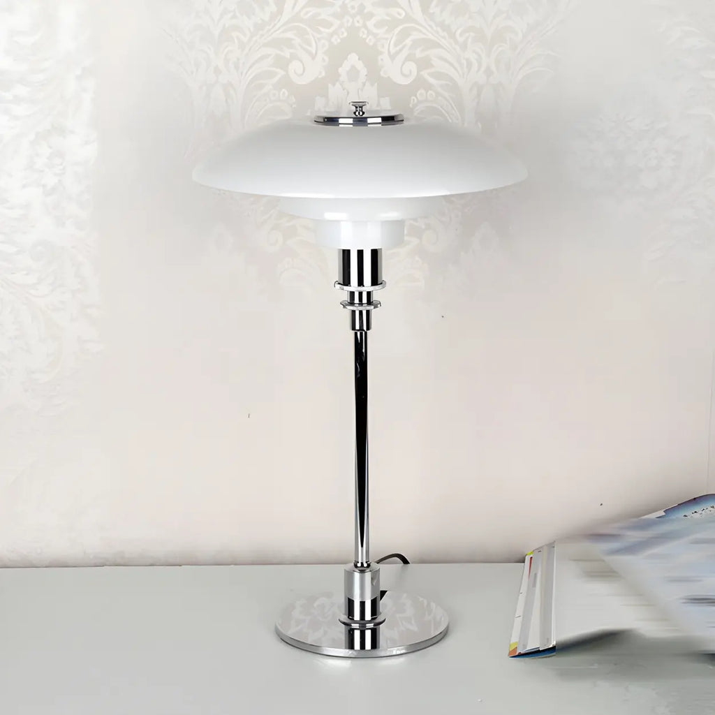 Multi-Layer Glass Umbrella Table Lamp