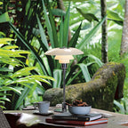 Multi-Layer Glass Umbrella Table Lamp