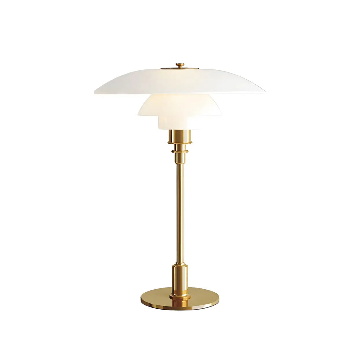 Multi-Layer Glass Umbrella Table Lamp