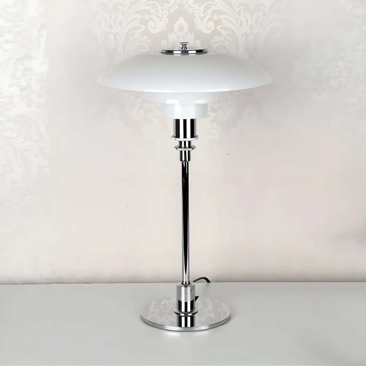 Multi-Layer Glass Umbrella Table Lamp