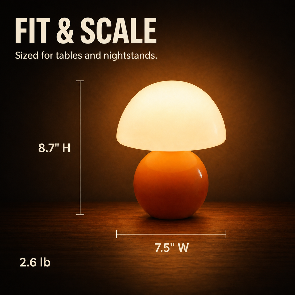 Acorn Mini Glass Table Lamp