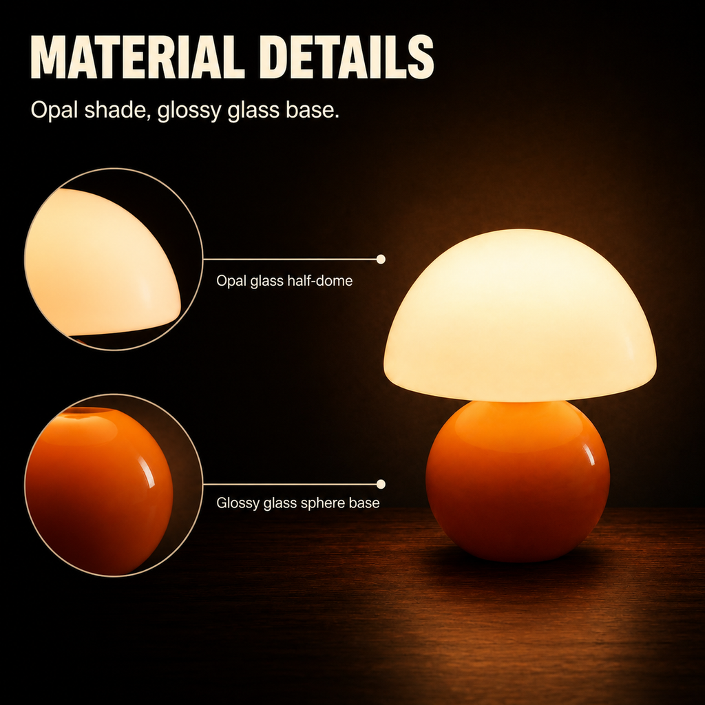 Acorn Mini Glass Table Lamp
