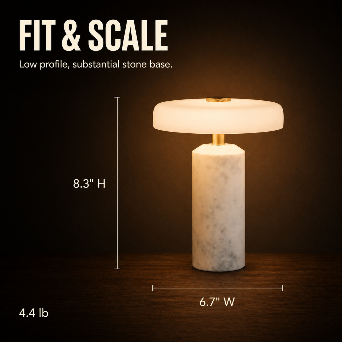 Cairn Marble Table Lamp