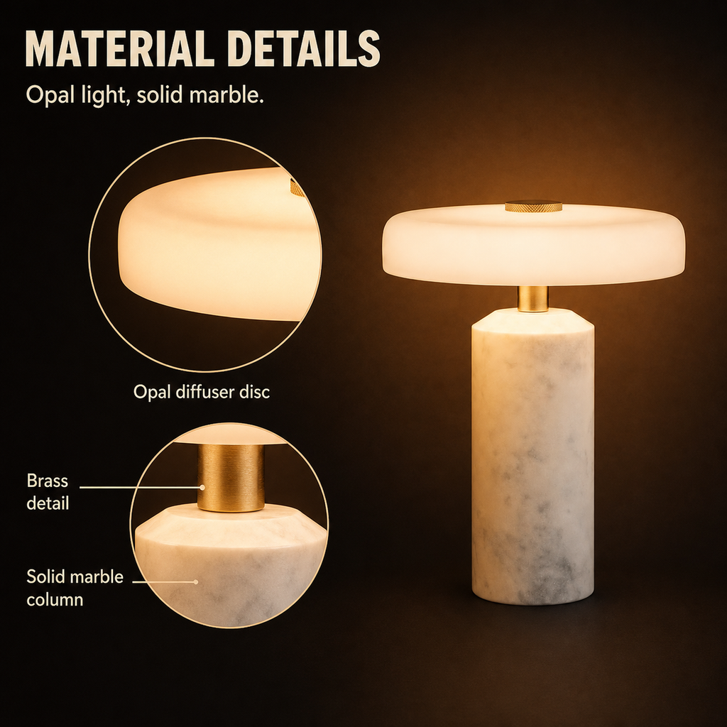 Cairn Marble Table Lamp