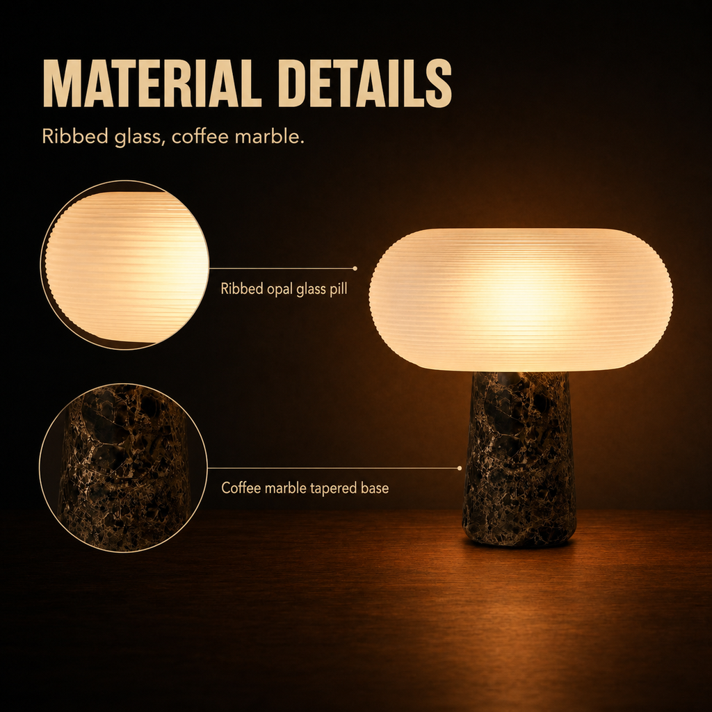 Flint Marble Table Lamp